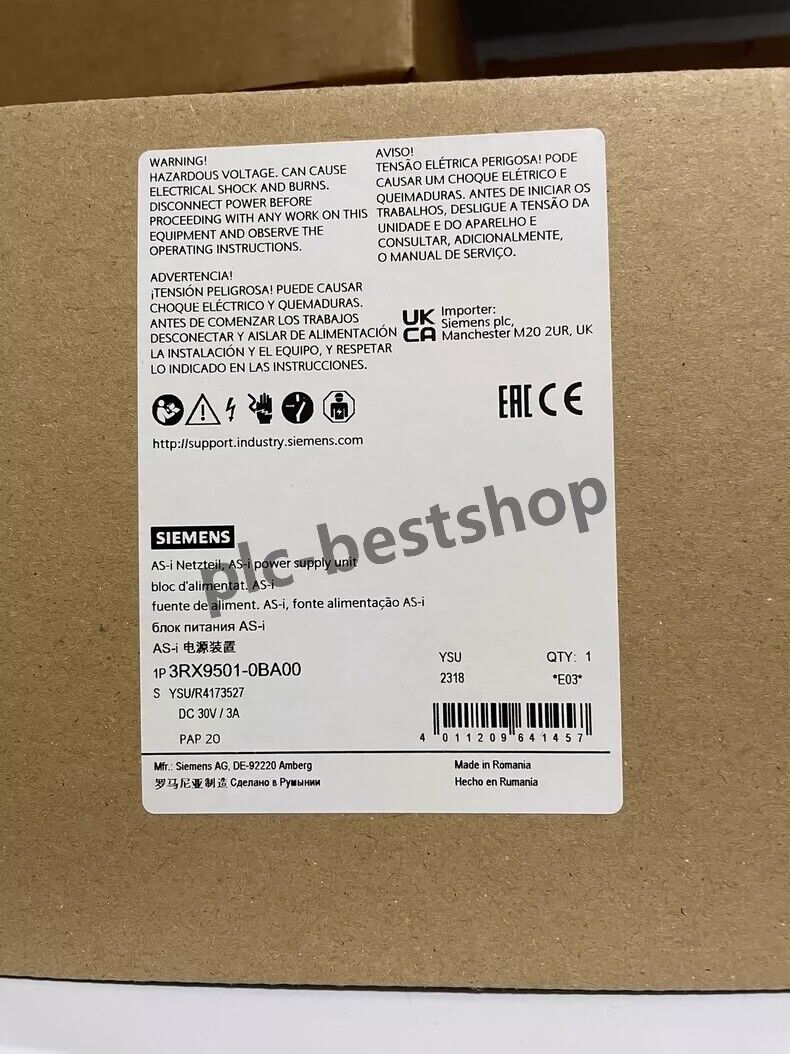 1PCS NEW Siemens Power Supply Unit 3RX9501-0BA00 3RX9 501-0BA00