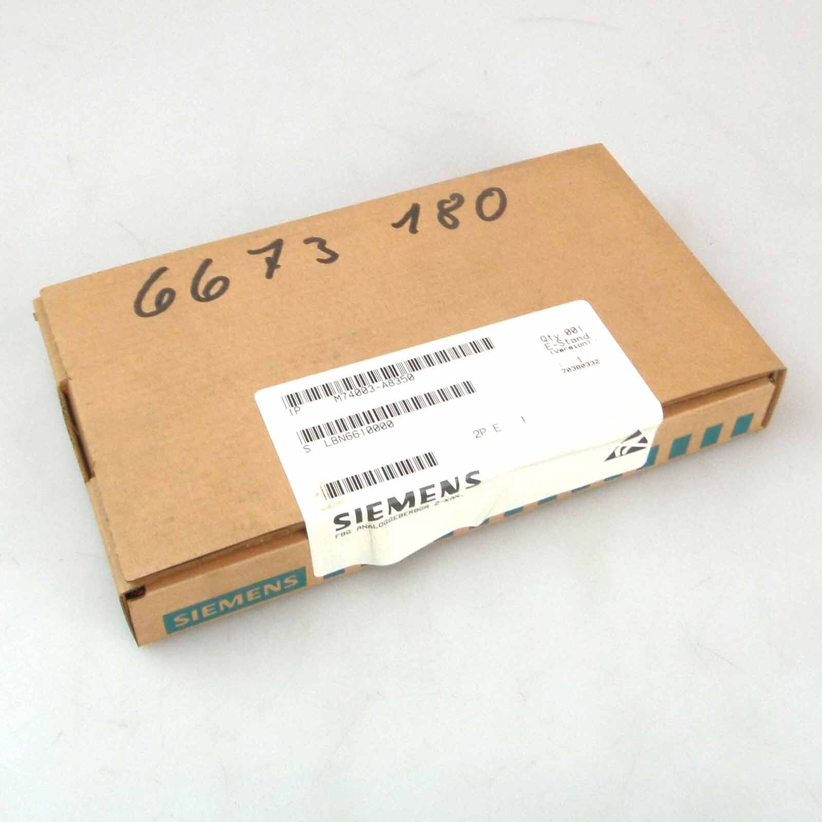 Siemens Teleperm C Analog Module M74003-A8350 E-Stand:01 YOU