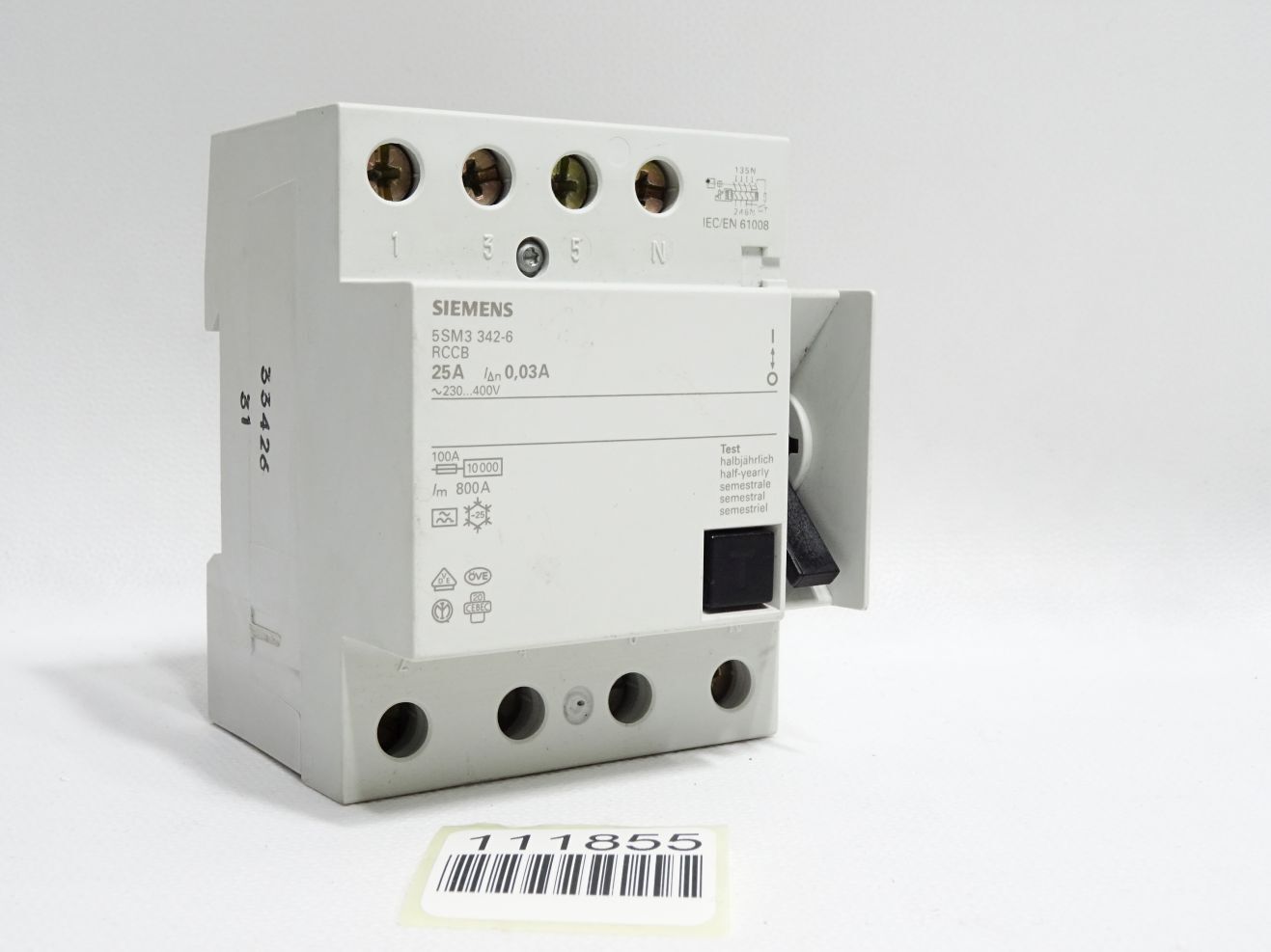 Siemens 5SM3342-6 FI Circuit Breaker