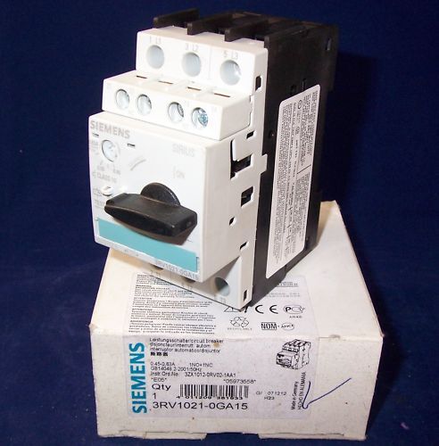 Siemens Circuit Breaker 3RV1021-0GA15 Original Packaging