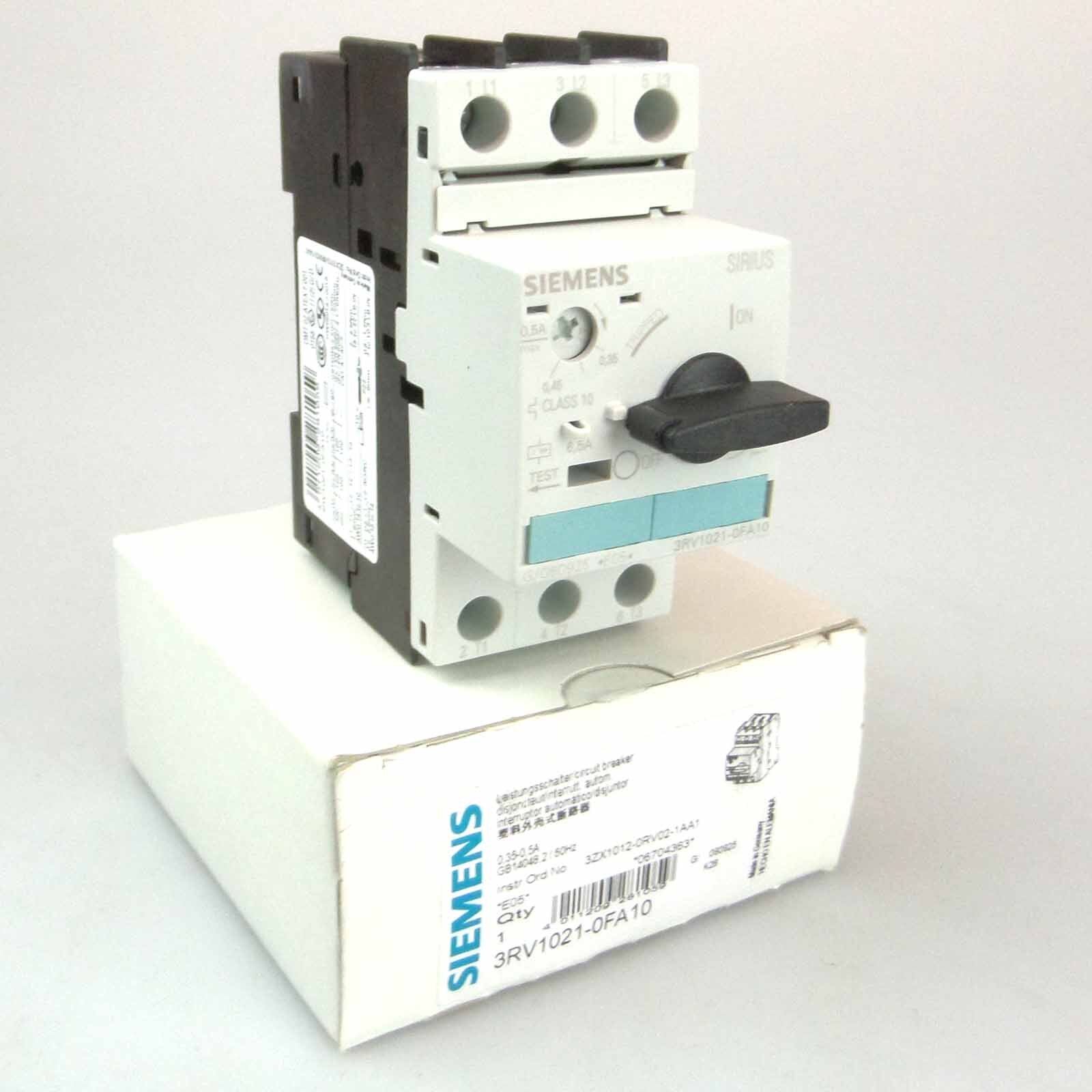 Siemens Circuit Breaker 3RV1021-0FA10 Original Packaging