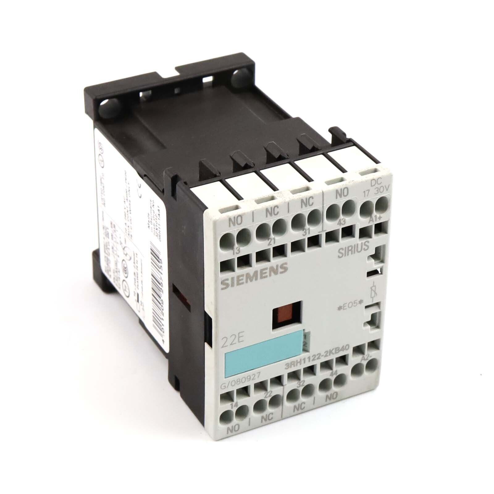 Siemens Auxiliary Contactor 3RH1122-2KB40 NOV