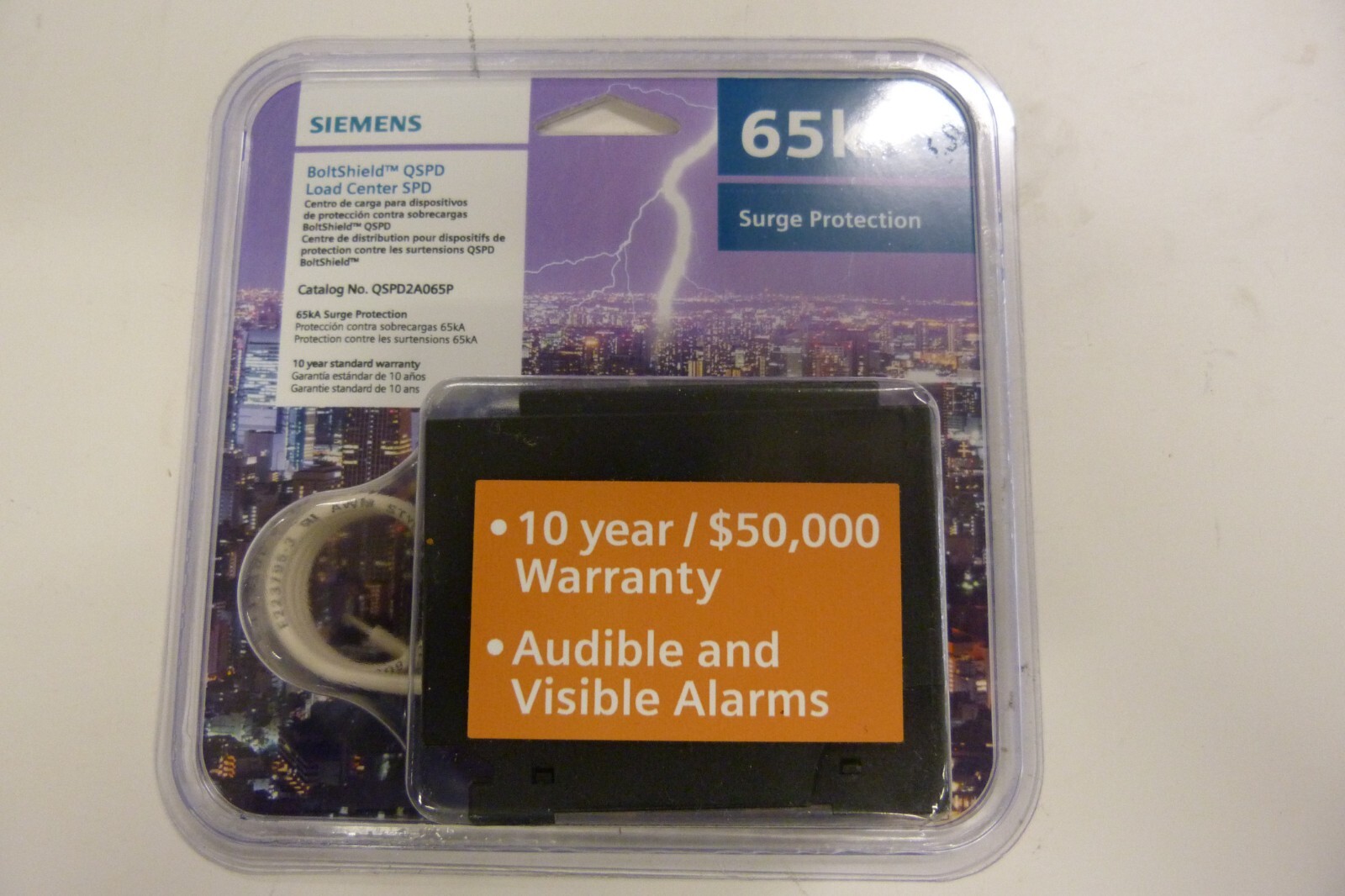 SIEMENS BoltShield 120/240V 65KA AC Home Surge Protection Device QSPD2A065P -NEW