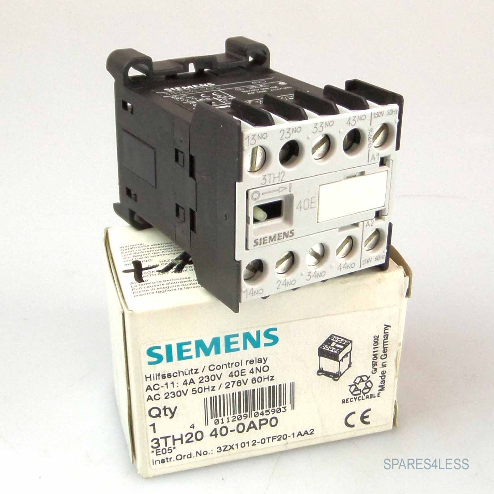 Siemens Auxiliary Contactor 3TH2040-0AP0 Original Packaging