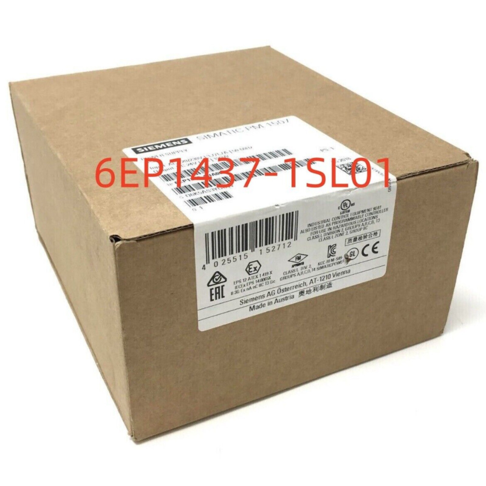 New Siemens 6EP1437-1SL01 SITOP Power DV 24V/30 A Power Supply 6EP1 437-1SL01