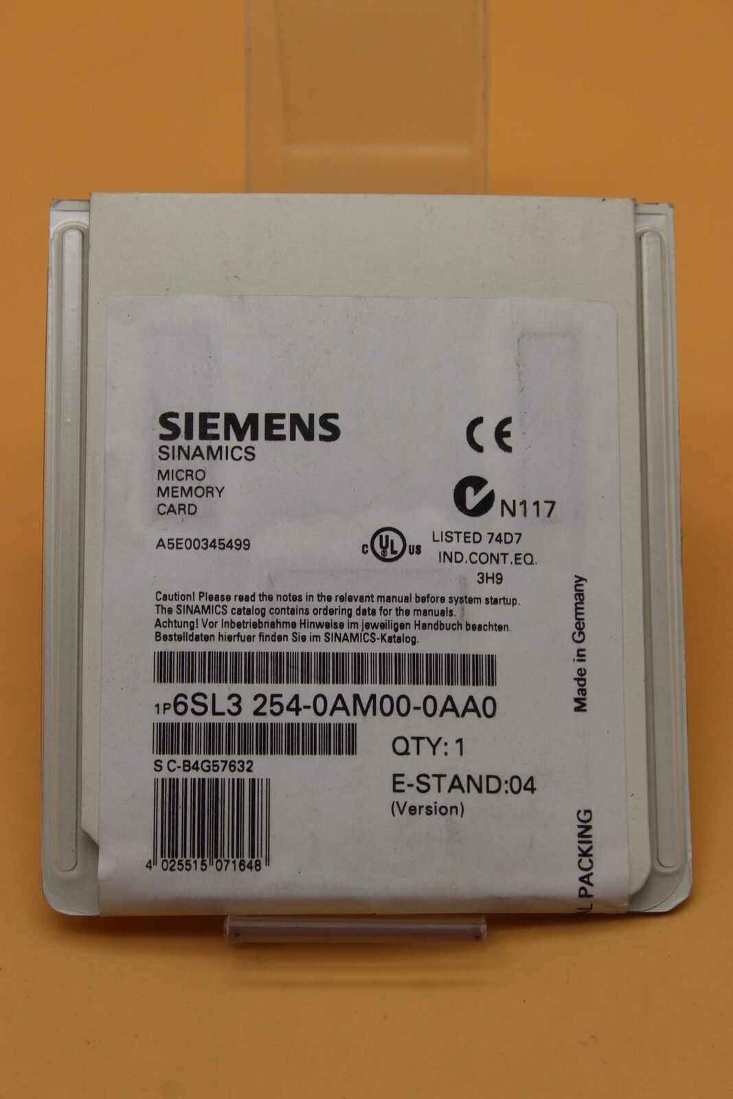 New Sealed Box | SIEMENS | 6SL3 254-0AM00-0AA0 |