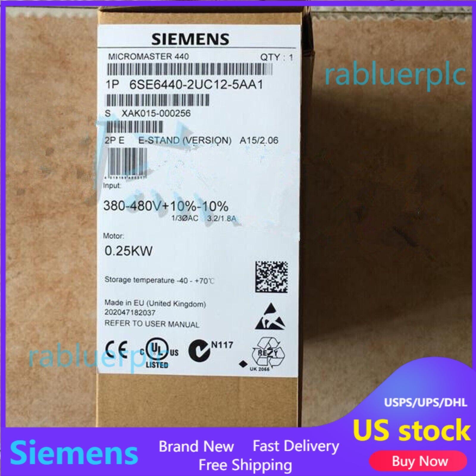 New Siemens 6SE6440-2UC12-5AA1 6SE64402UC125AA1 MICROMASTER440 without filter