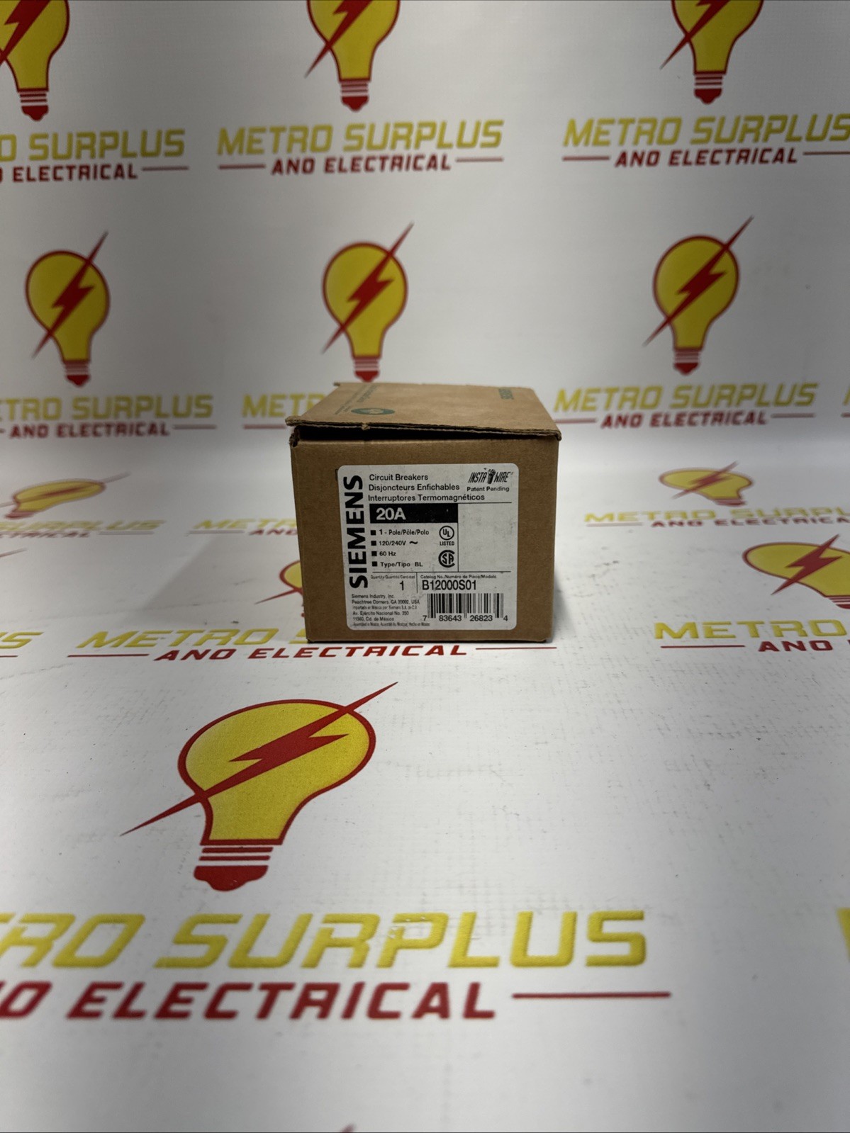 B12000S01 Siemens 20 Amp 120V 1 Pole 120V Shunt Trip New
