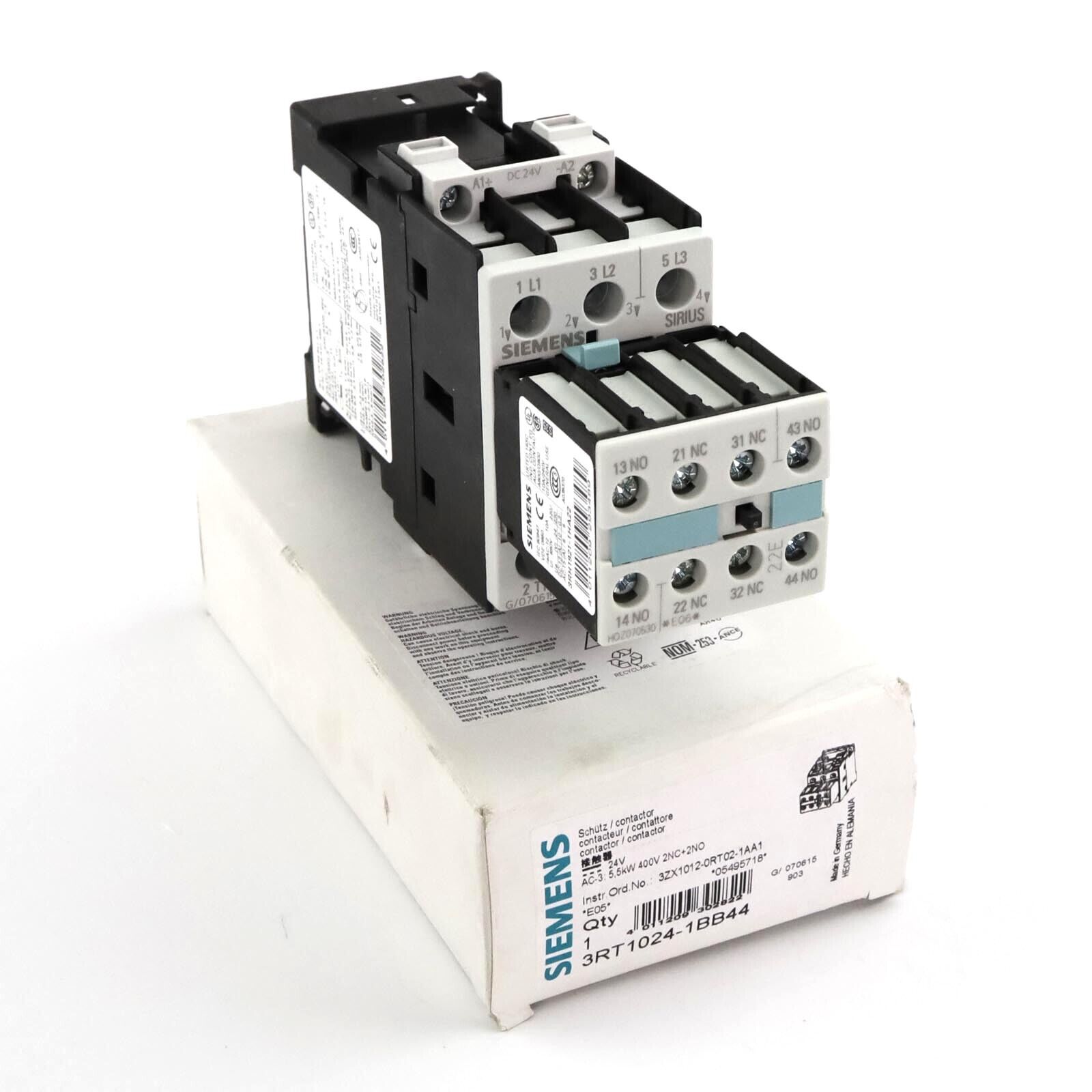 Siemens Power Contactor 3RT1024-1BB44 Original Packaging