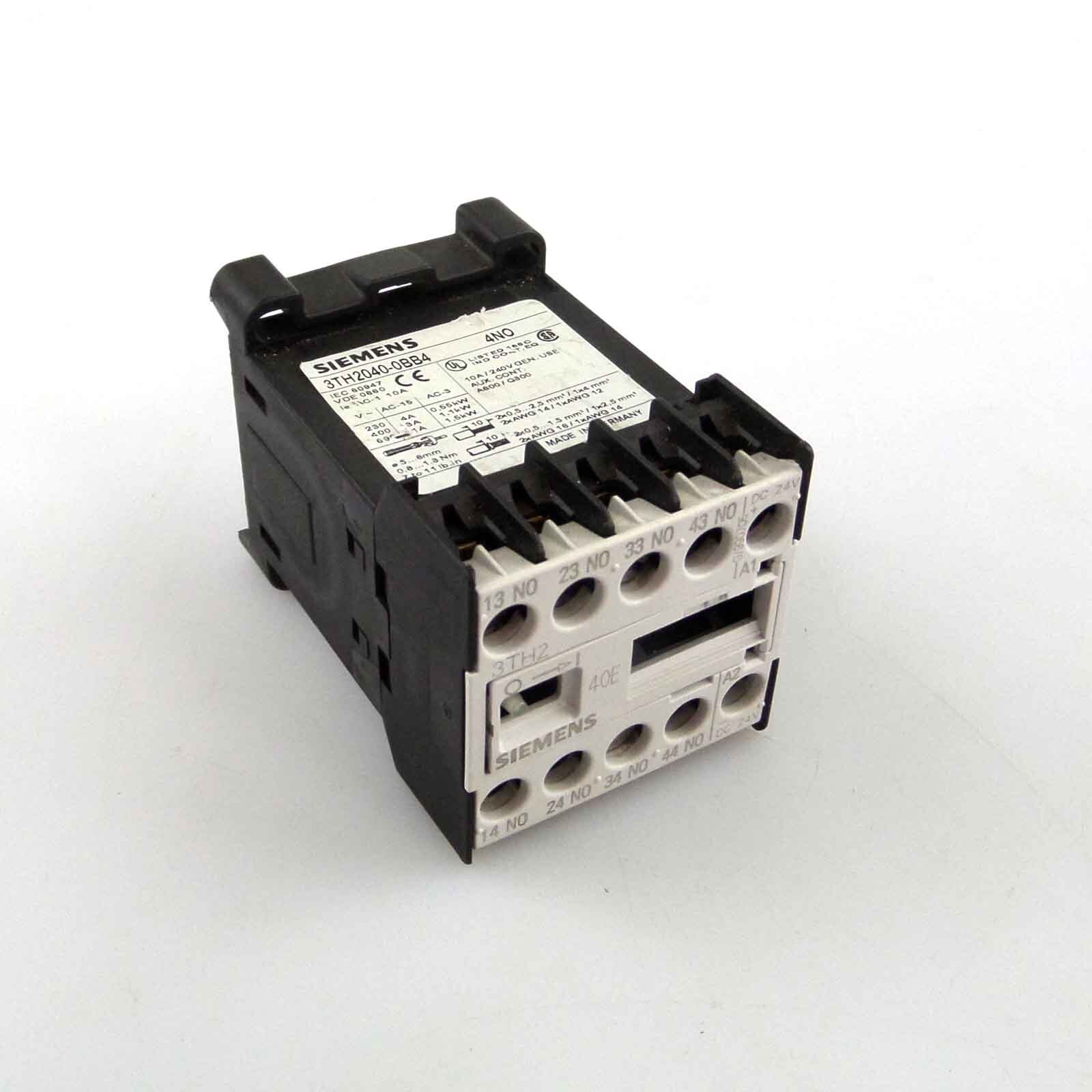 Siemens Auxiliary Contactor 3TH2040-0BB4 GEB