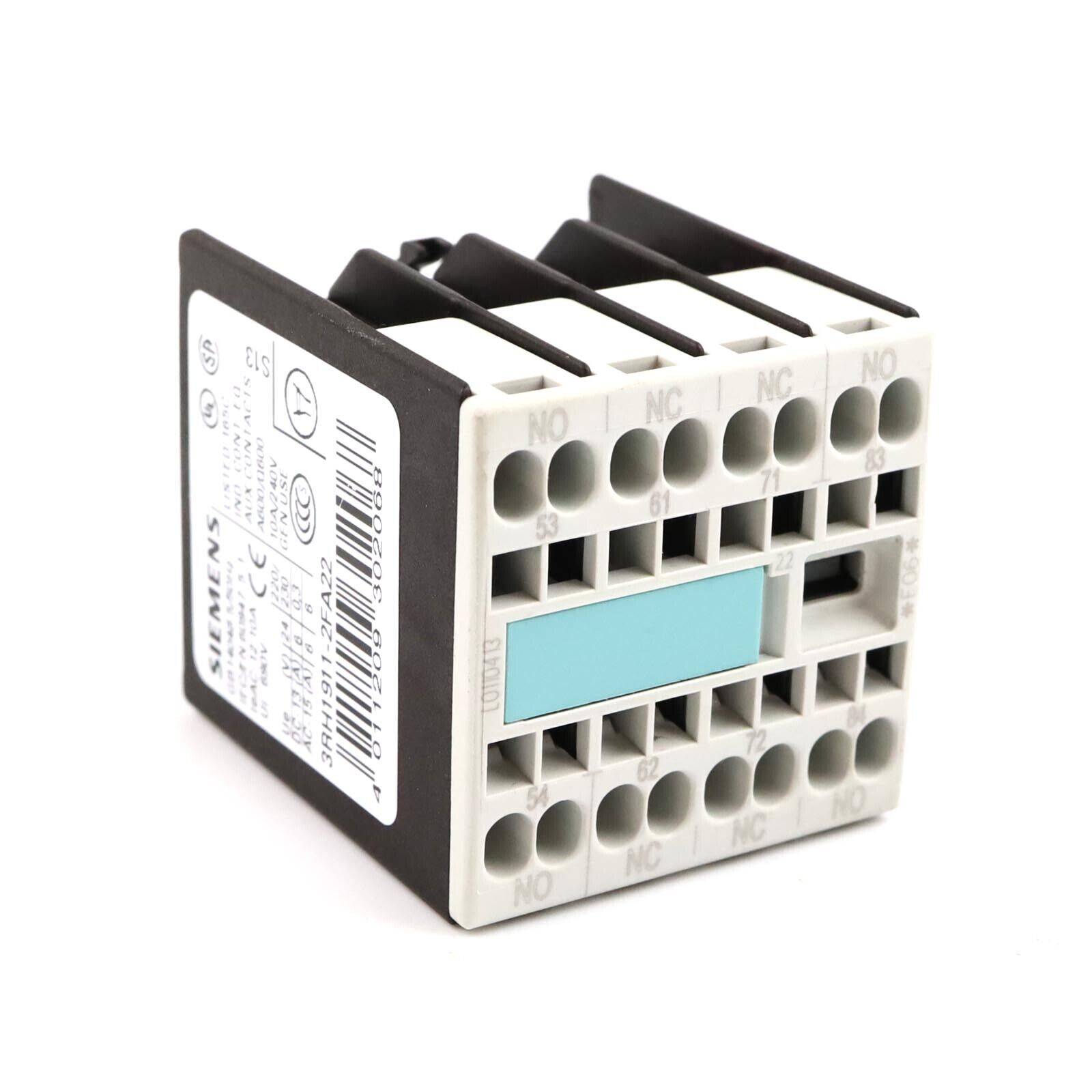 Siemens Auxiliary Switch Block 3RH1911-2FA22 NOV