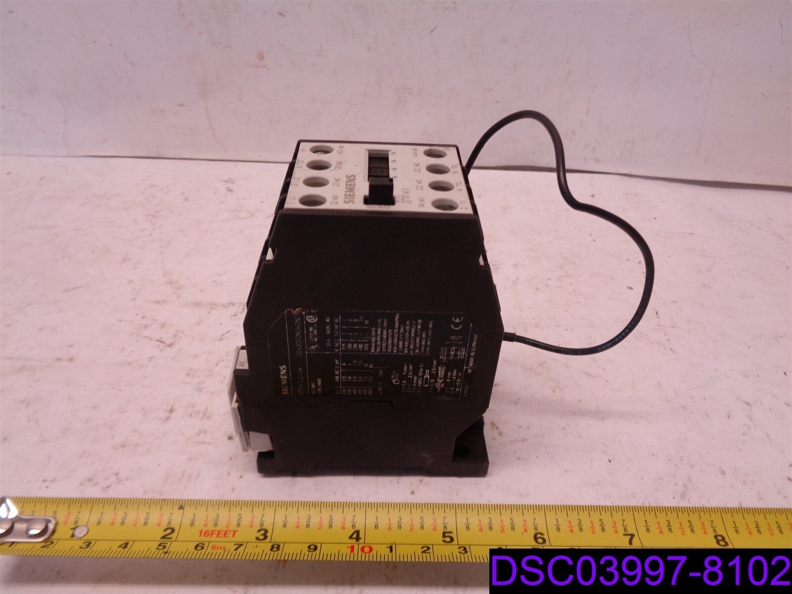 Siemens Circuit Contactor 3TF4122-0A with Surge Suppressor 3TX7402-3J