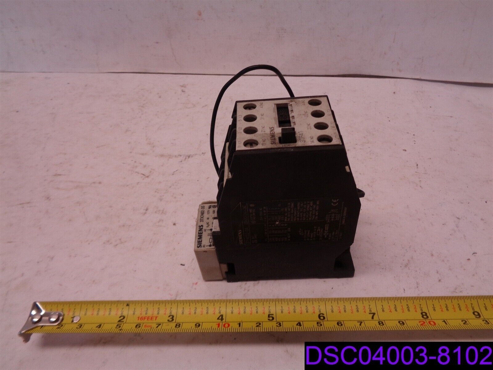 Siemens Contactor 3TF4122-0A with Surge Suppressor 3TX7402-3S