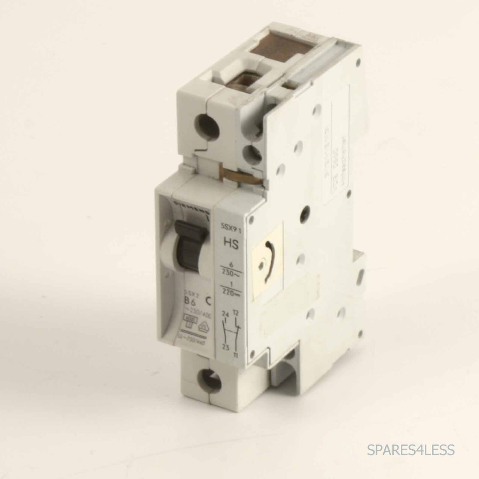 Siemens circuit breaker 5SX2106-6 + 5SX9100HS GEB