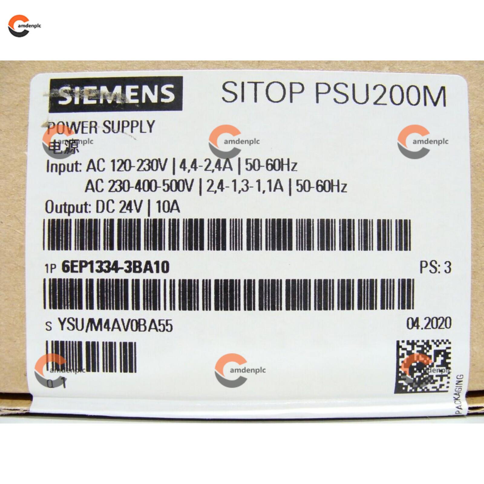 New Siemens SITOP PSU200M 10 A power supply 6EP1334-3BA10 6EP13343BA10