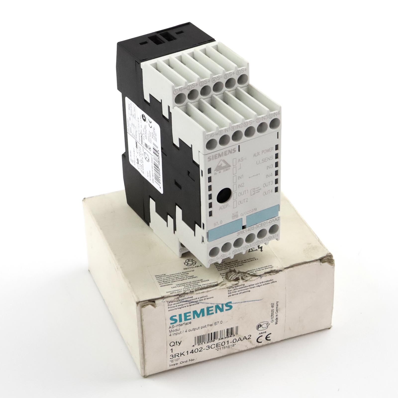 Siemens AS-Interface Module 3RK1402-3CE01-0AA2 Original Packaging