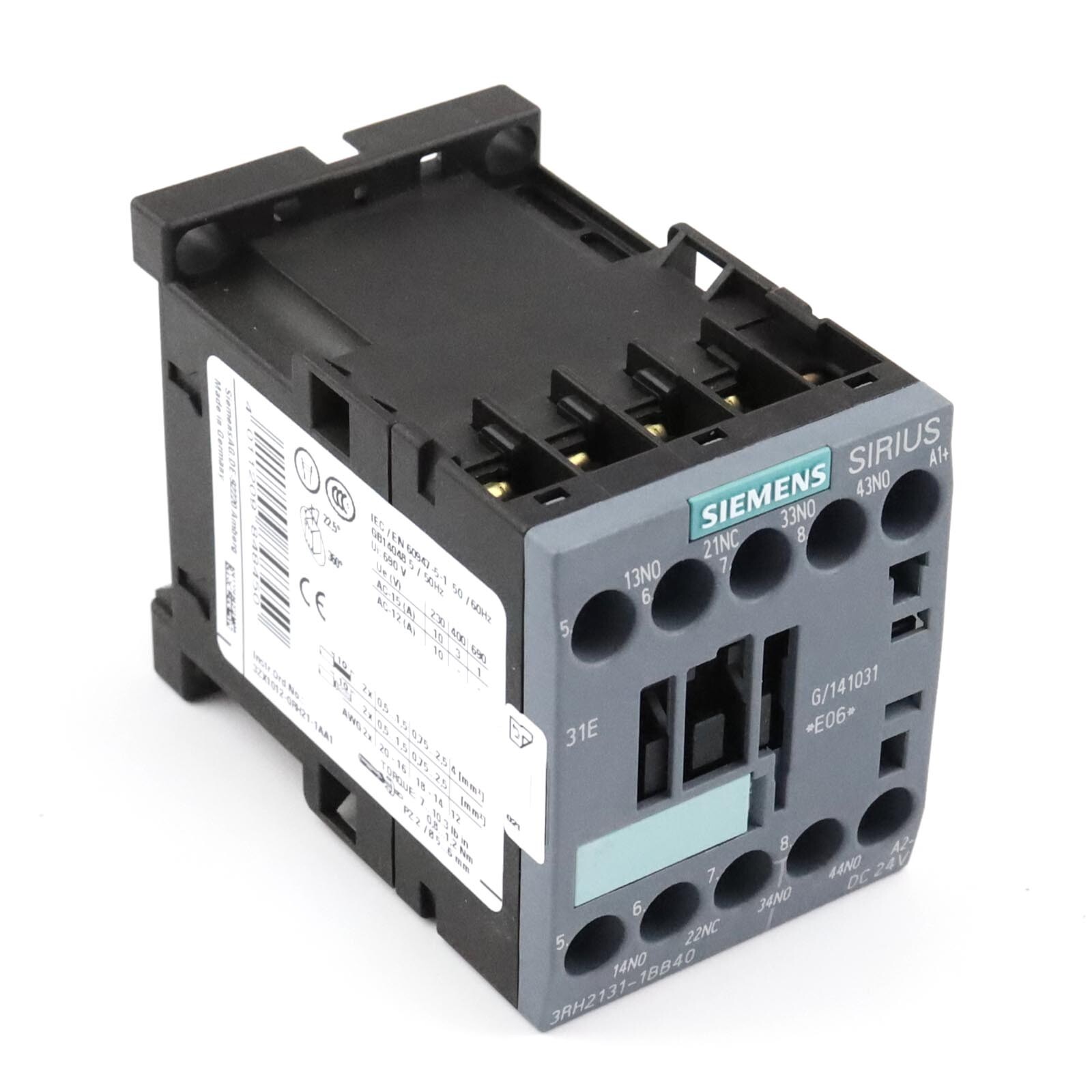 Siemens Auxiliary Contactor 3RH2131-1BB40 NOV