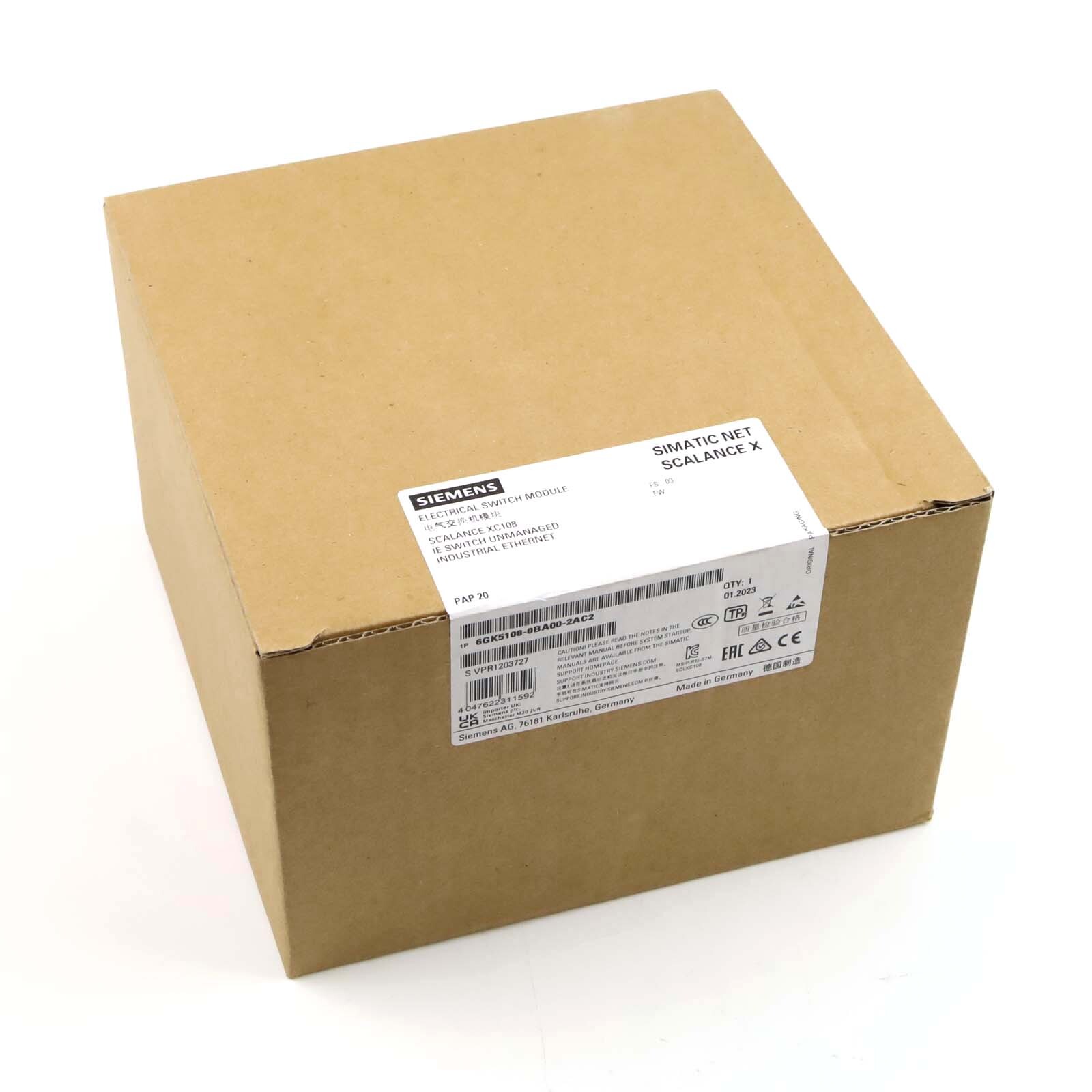Siemens Scalance XC108 Ethernet Switch 6GK5108-0BA00-2AC2 E-Stand:03 YOU