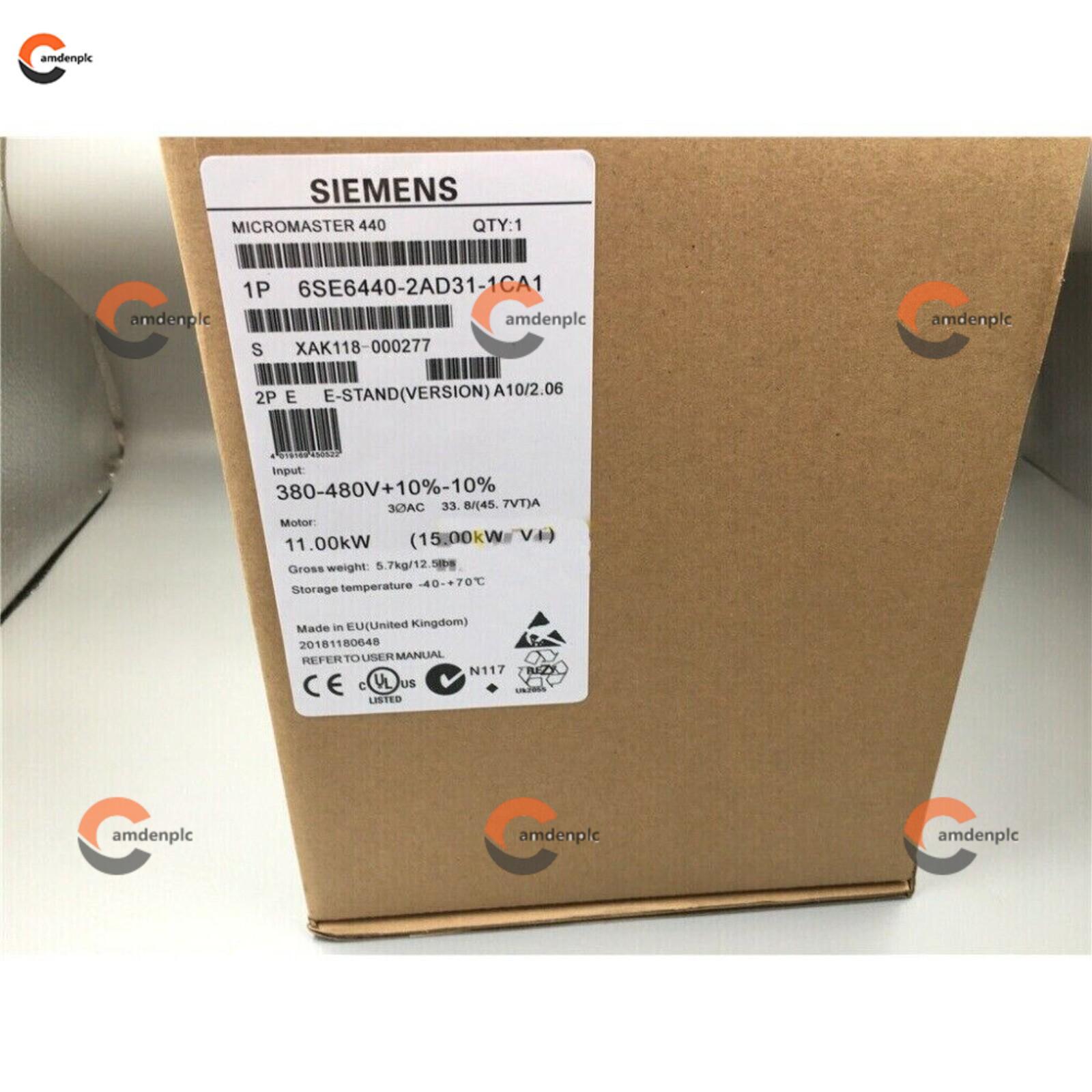New Siemens 6SE6440-2AD31-1CA1 MICROMASTER440 without filter 6SE6 440-2AD31-5CA1