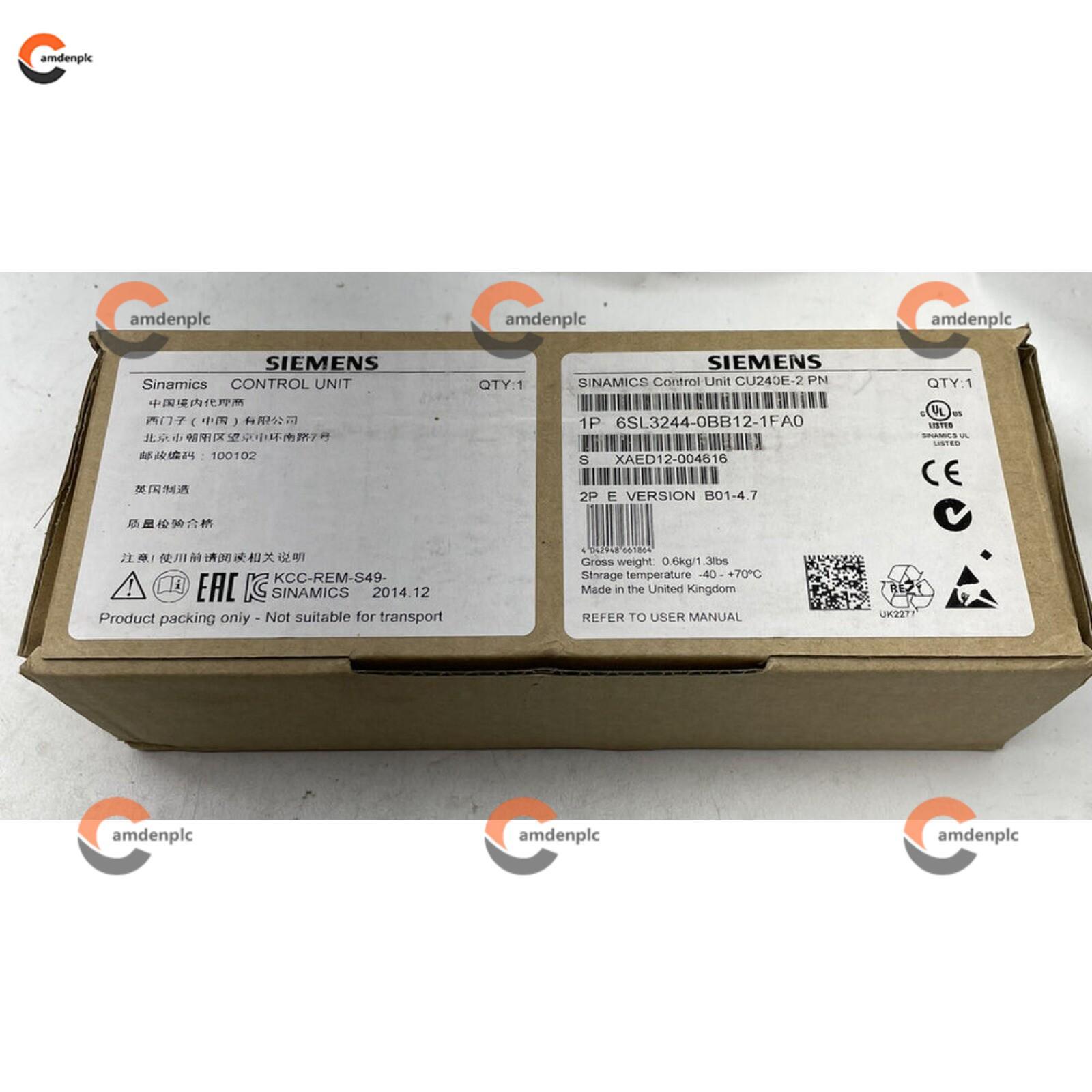 New Siemens 6SL3244-0BB12-1FA0 G120 CONTROL UNIT CU240E-2 PN 6SL3 244-0BB12-1FA0