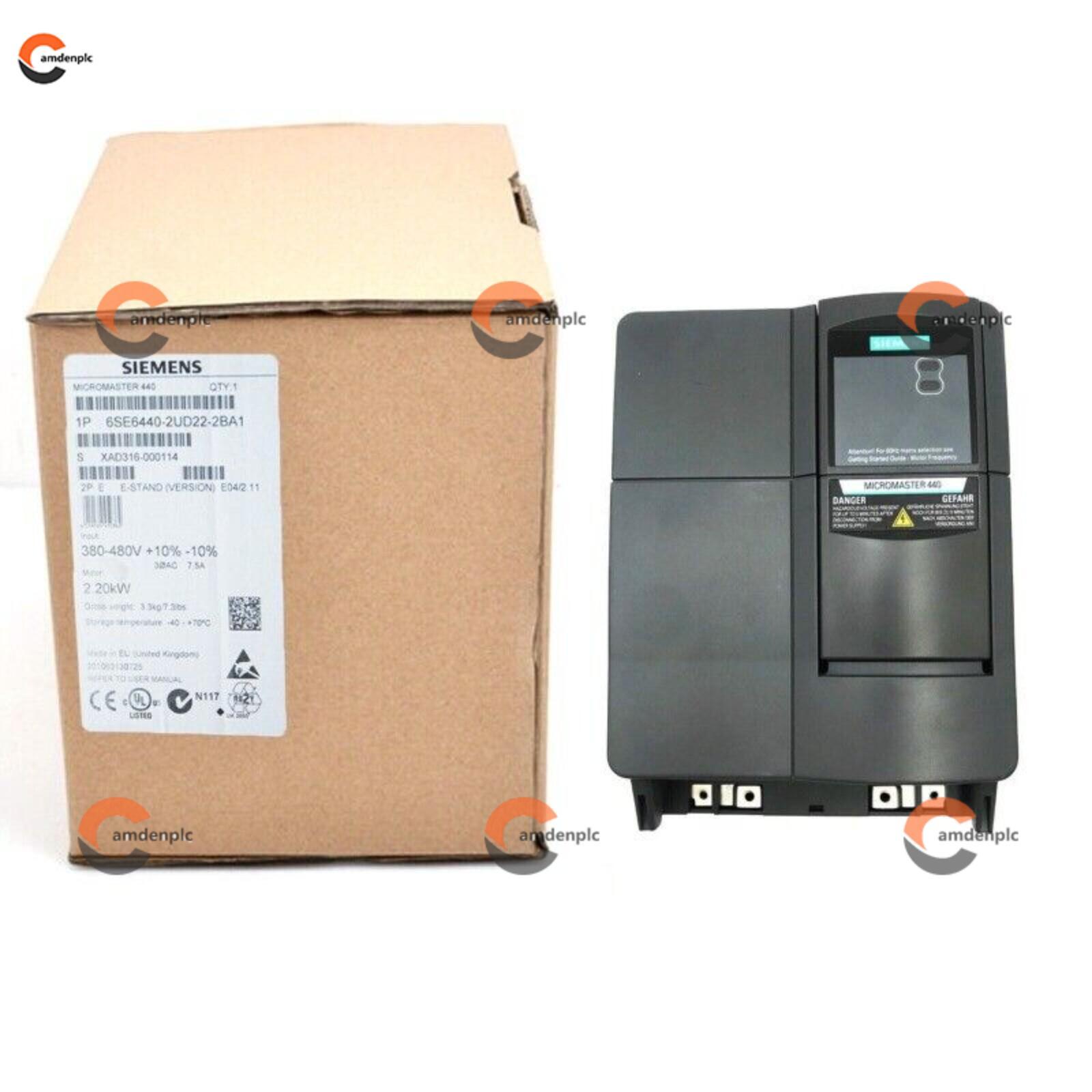 New Siemens 6SE6440-2UC22-2BA1 MICROMASTER440 without filter 6SE6 440-2UC22-2BA1