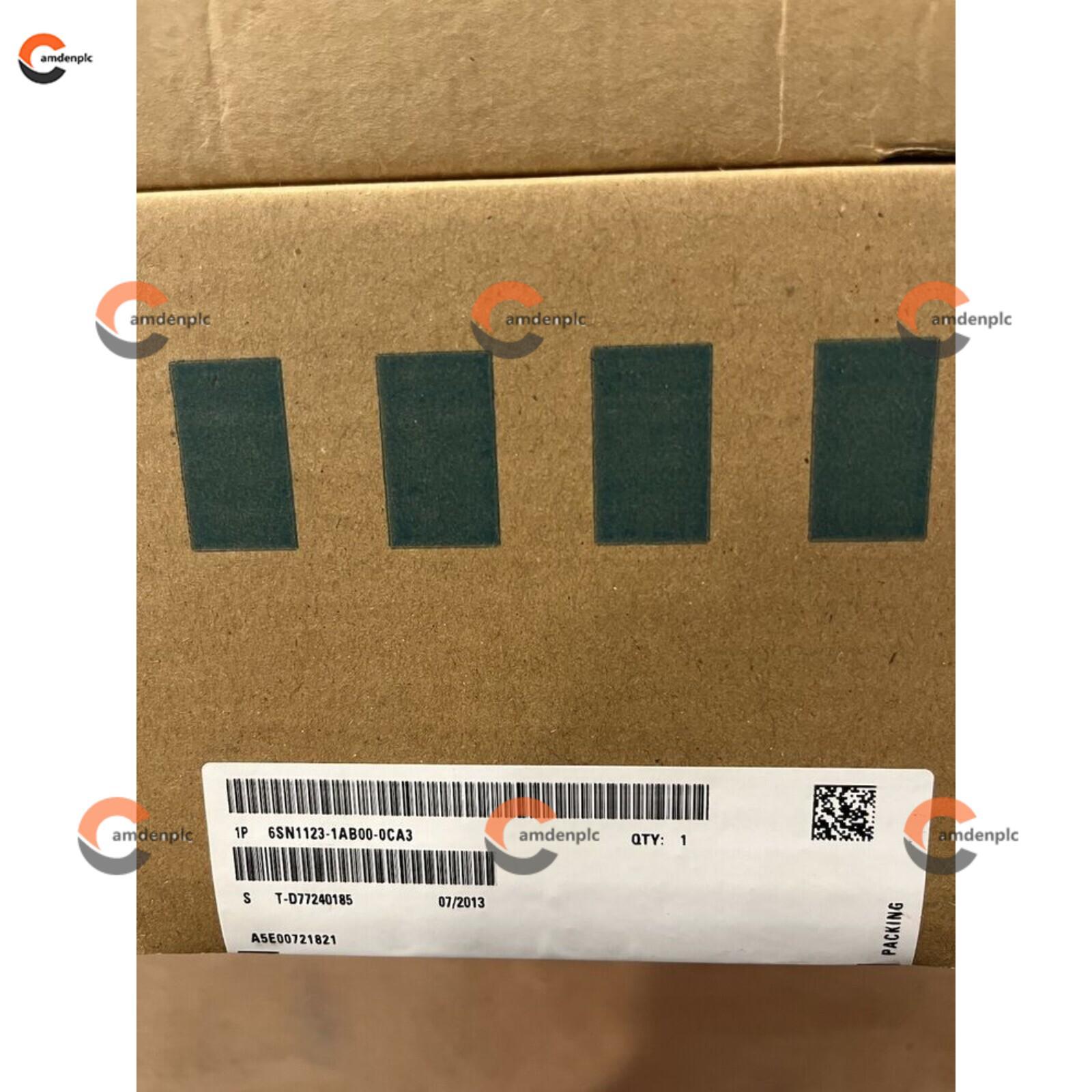 New Siemens 6SN1123-1AB00-0CA3 Warranty One Year. 6SN1 123-1AB00-0CA3