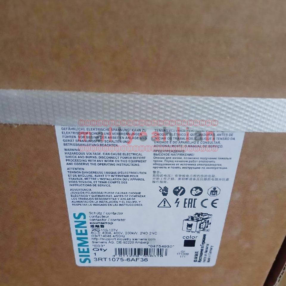1PCS New SIEMENS Contactor 3RT1075-6AF36 3RT1 075-6AF36 3RT10756AF36