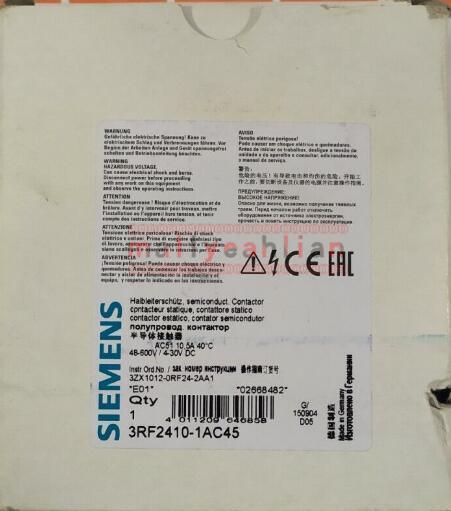 1PCS NEW SIEMENS 3RF2410-1AC45 CONTACTOR