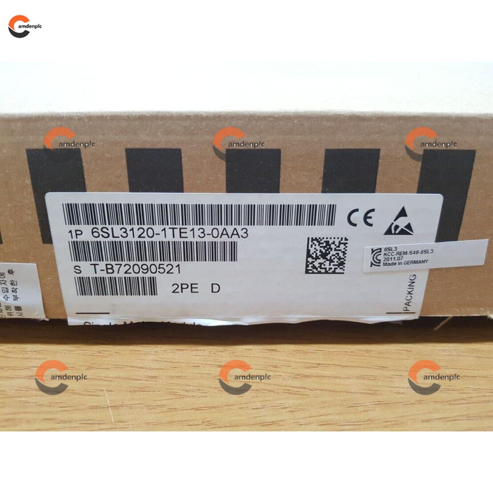 New Siemens 6SL3120-1TE13-0AA3 6SL31201TE130AA3 SINAMICS S120 Single Motor