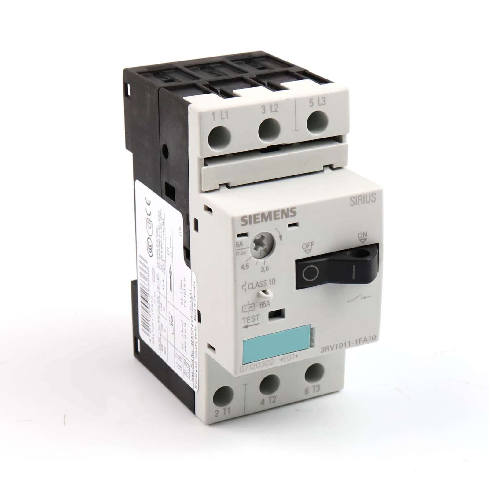 Siemens Circuit Breaker 3RV1011-1FA10 NOV