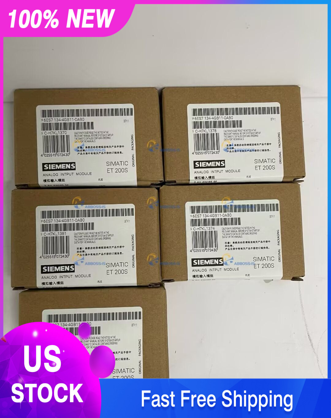 New Siemens 6ES7134-4GB11-0AB0 DP Electronics module ET200S 6ES7 134-4GB11-0AB0