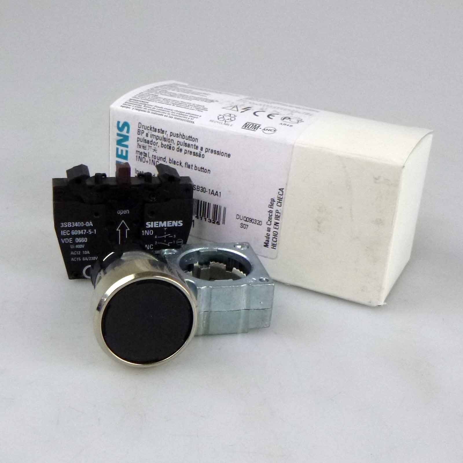 Siemens Push Button 3SB3601-0AA11 Original Packaging