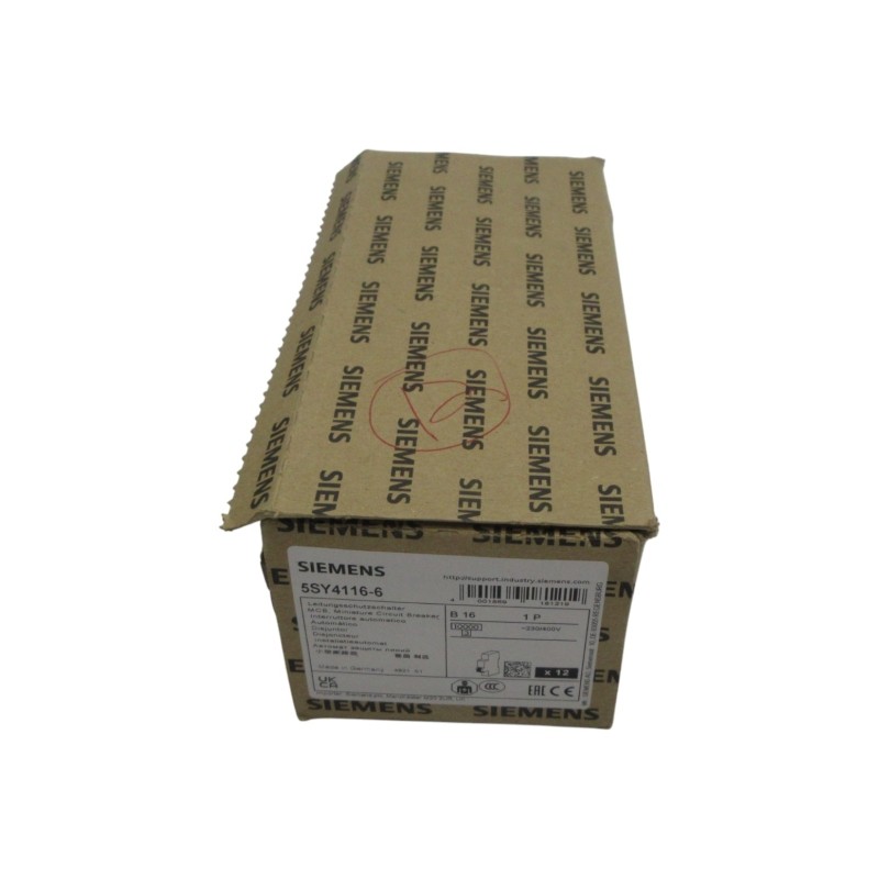 SIEMENS 5SY4116-6 230/400V 16A (PKG OF 12) NSMP