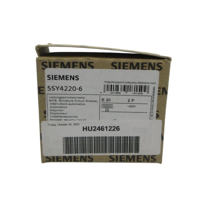 SIEMENS 5SY4220-6 400V 20A NSMP