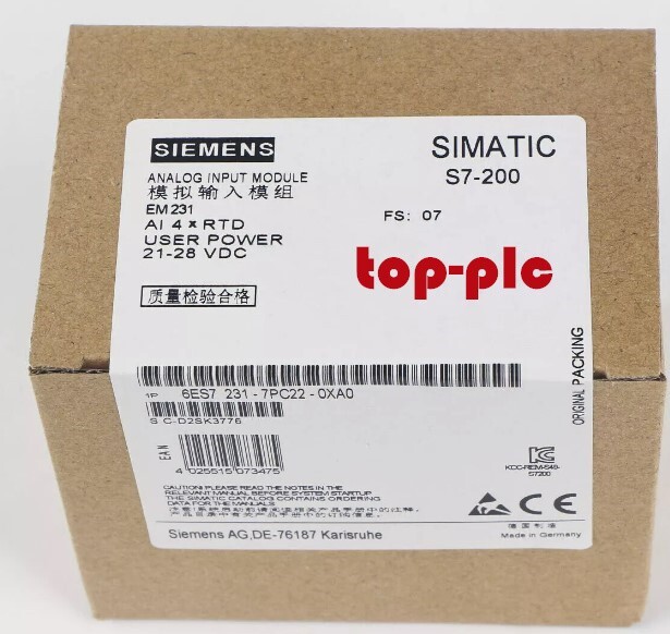 New Siemens 6ES7 231-7PC22-0XA0 / 6ES7 231-7PC22-0XA0 Analog Input Module