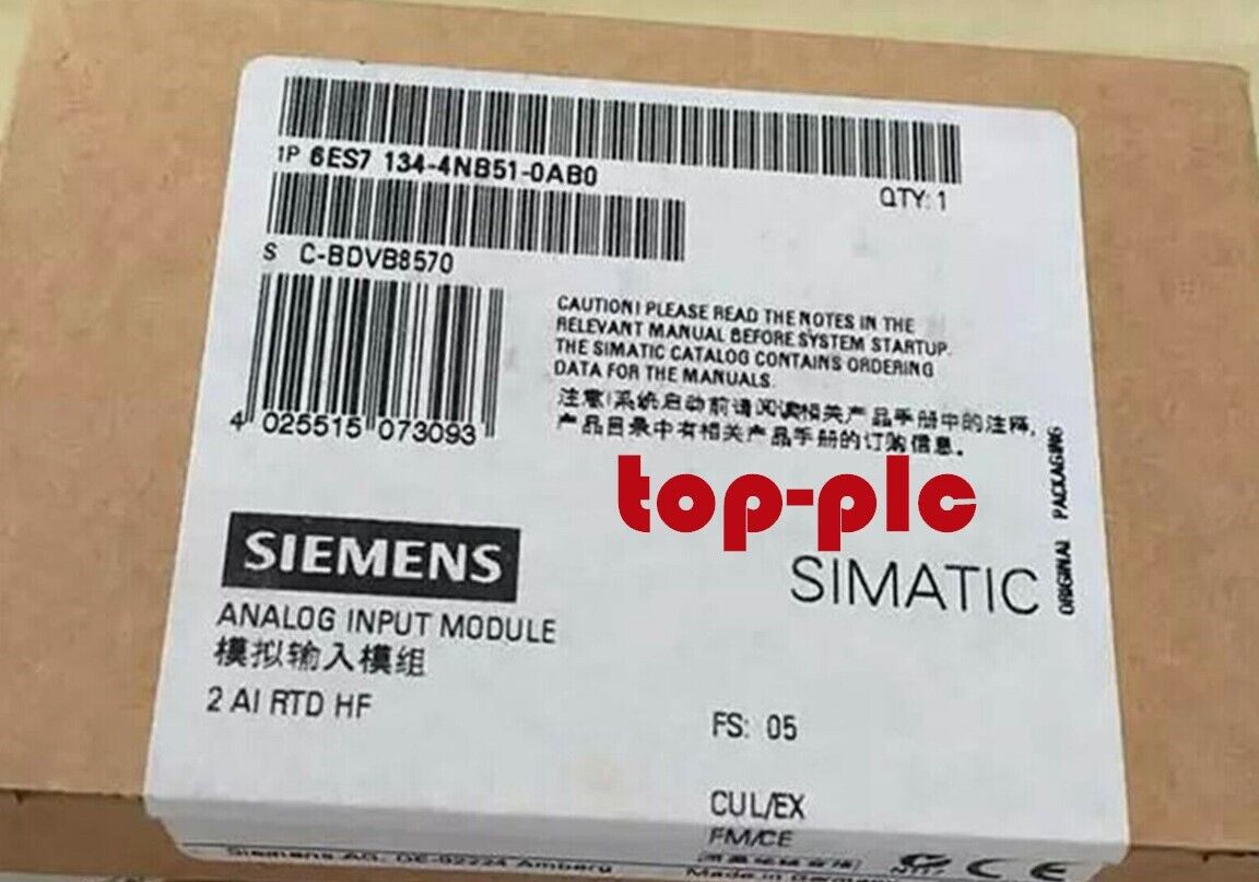 New Siemens 6ES7134-4NB51-0AB0 /6ES7 134-4NB51-0AB0  Analog Input Module