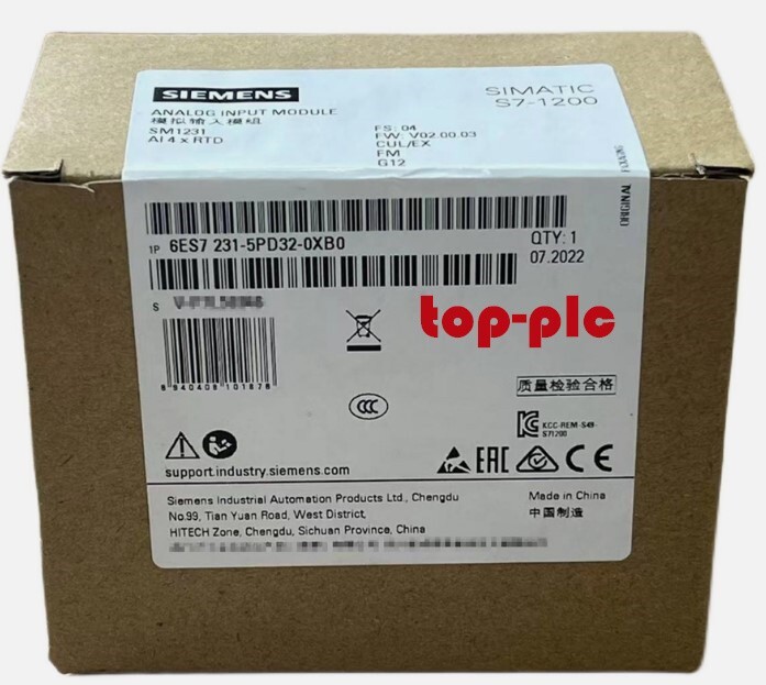New Siemens 6ES7231-5PD32-0XB0 /6ES7231-5PD32-0XB0 Analog Input Module