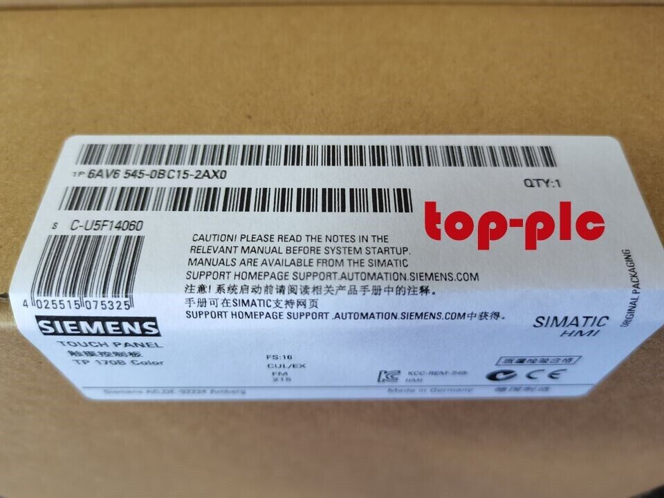 New Siemens 6AV6545-0BC15-2AX0 /6AV6545-0BC15-2AX0 SIMATIC Touch Panel TP170B