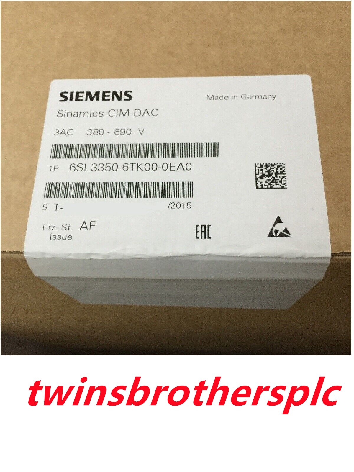 SIEMENS 6SL3350-6TK00-0EA0 SINAMICS Control interface Module