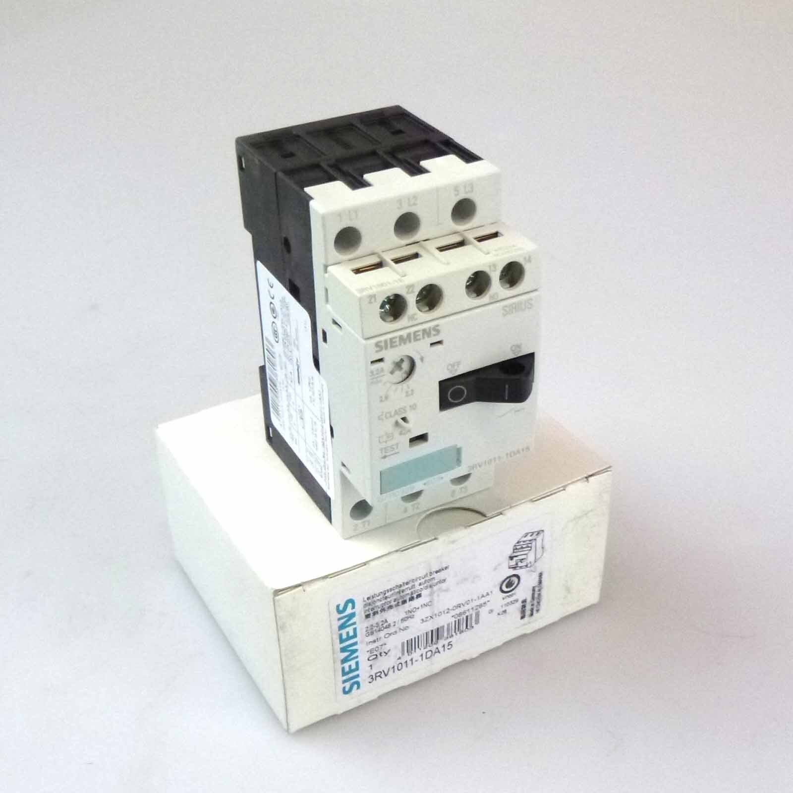 Siemens Circuit Breaker 3RV1011-1DA15 Original Packaging