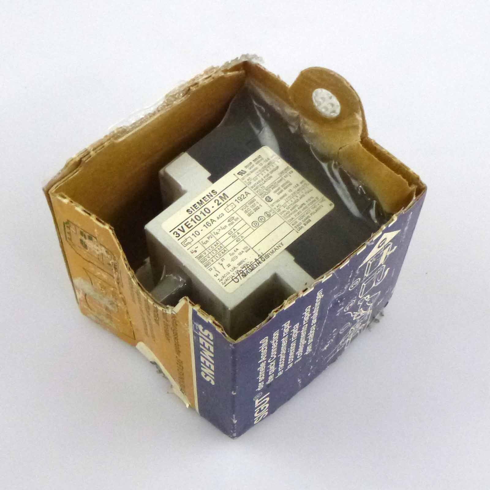Siemens Circuit Breaker 3VE1010-2M Original Packaging