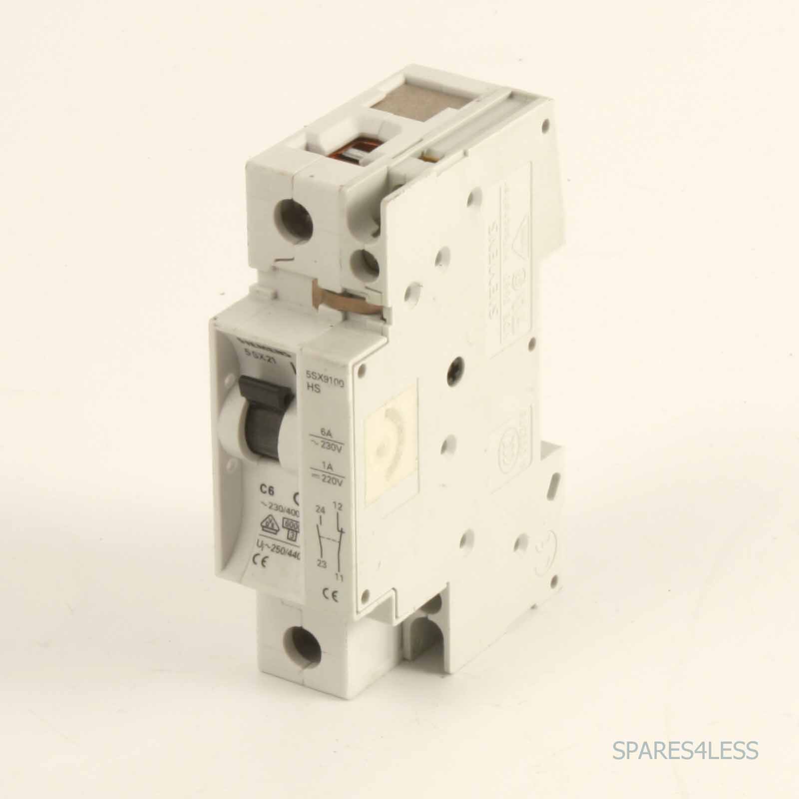 Siemens Circuit Breaker 5SX2106-7 + 5SX9100HS GEB