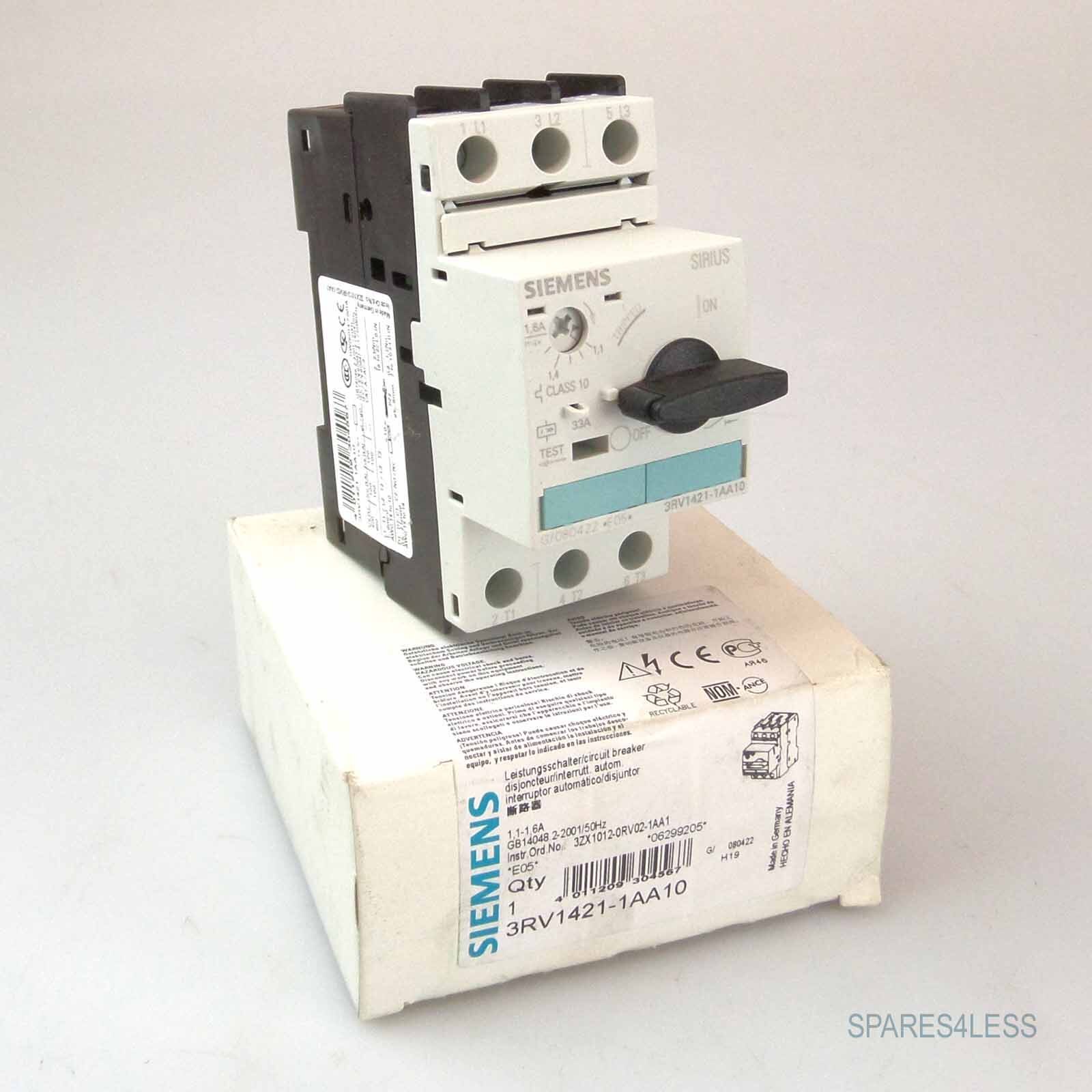 Siemens Circuit Breaker 3RV1421-1AA10 Original Packaging