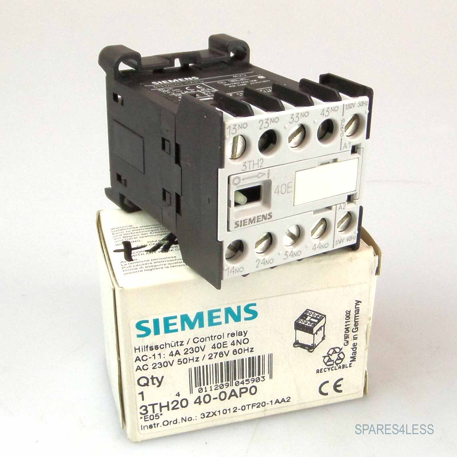 Siemens Auxiliary Contactor 3TH2040-0AP0 Original Packaging