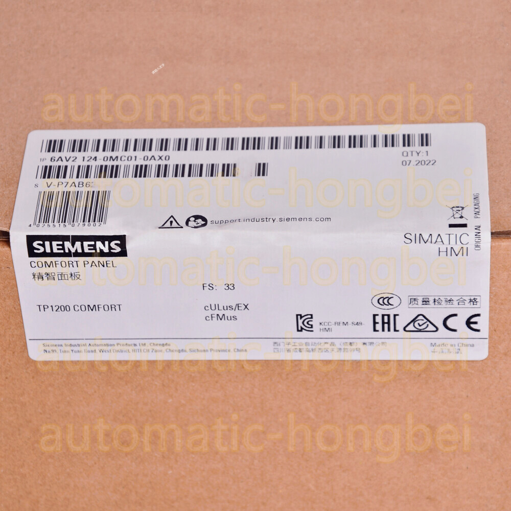 Siemens 6AV2124-0MC01-0AX0 Touch Screen 6AV2 124-0MC01-0AX0 FreeTax # MS