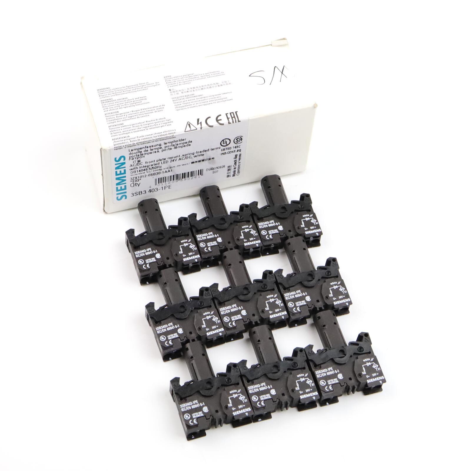 Siemens Lamp Holder 3SB3403-1PE (9pcs) original box