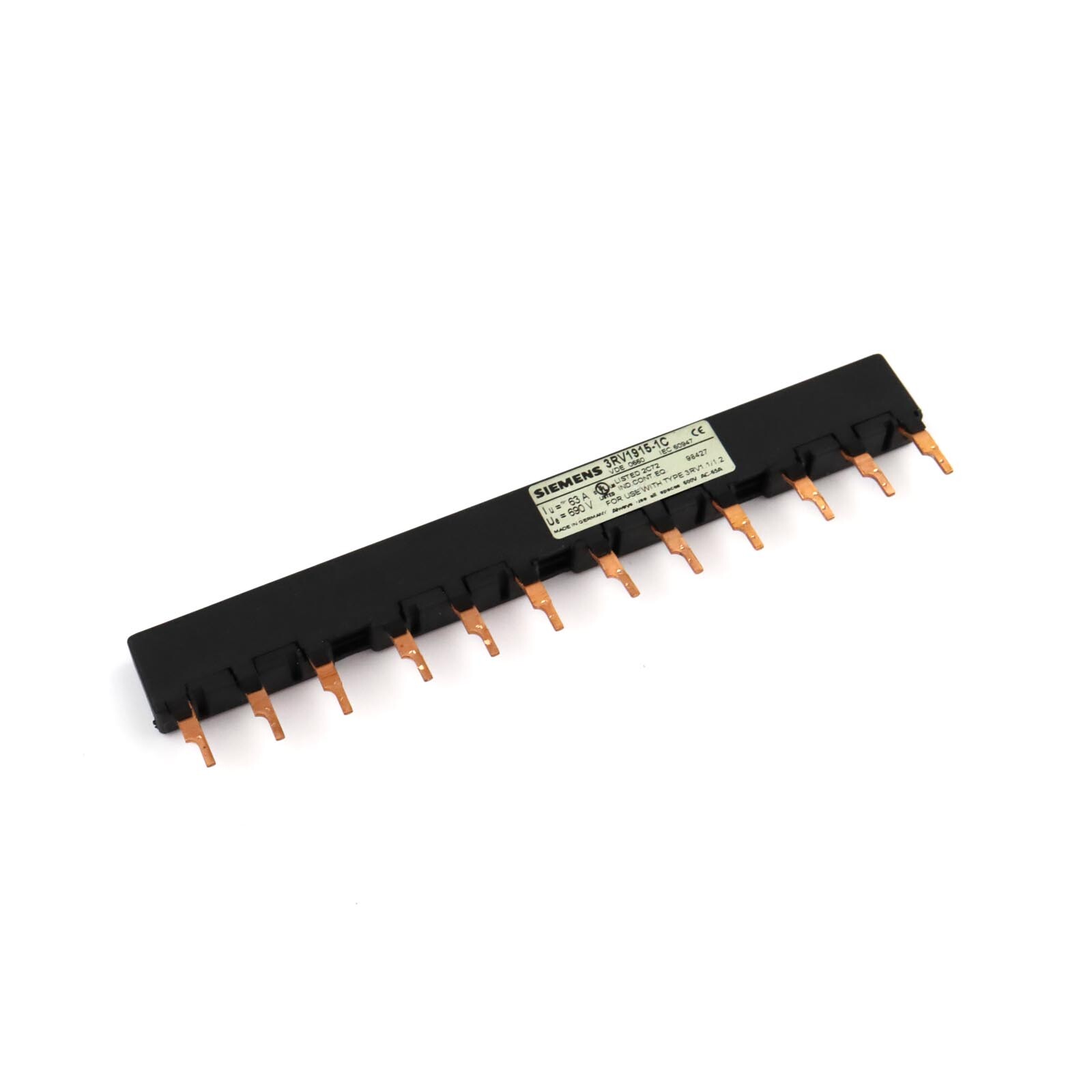 Siemens 3 Phase Busbar 3RV1915-1C GEB