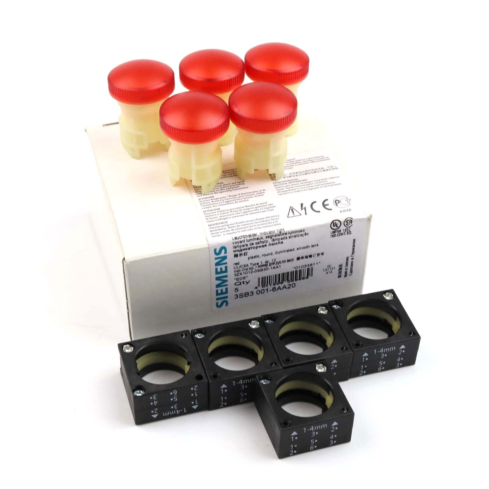 Siemens indicator lights 3SB3 001-6AA20 (5pcs) original box