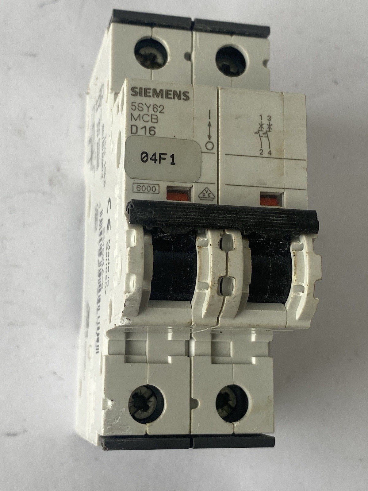 SIEMENS 5SY6216-8 5SY62 MCB D 16 MINIATURE CIRCUIT BREAKER 16A 400V 2 POLE