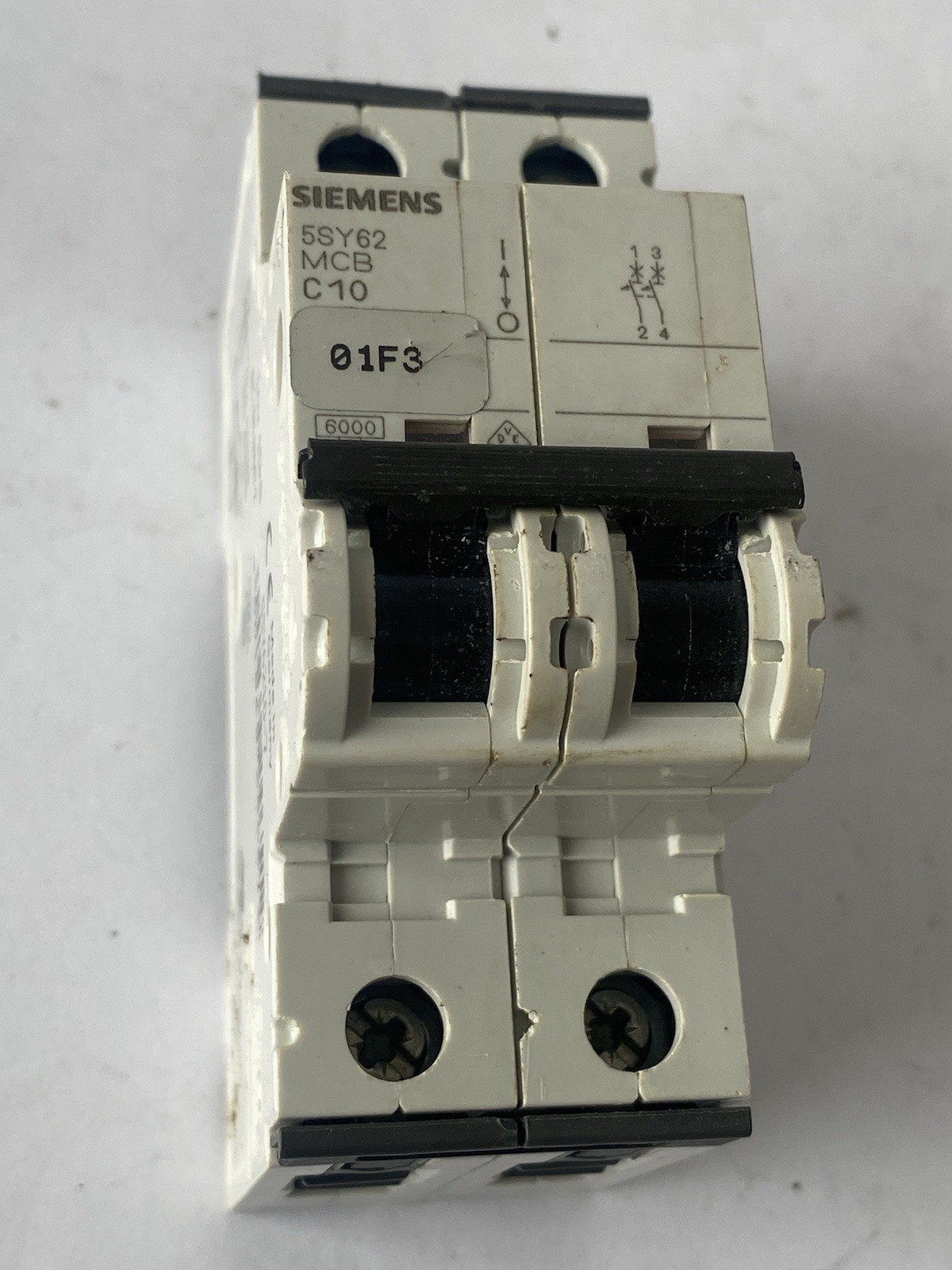 Siemens Miniature Circuit Breaker MCB C10 2P 400VA 10A - 5SY6210-7
